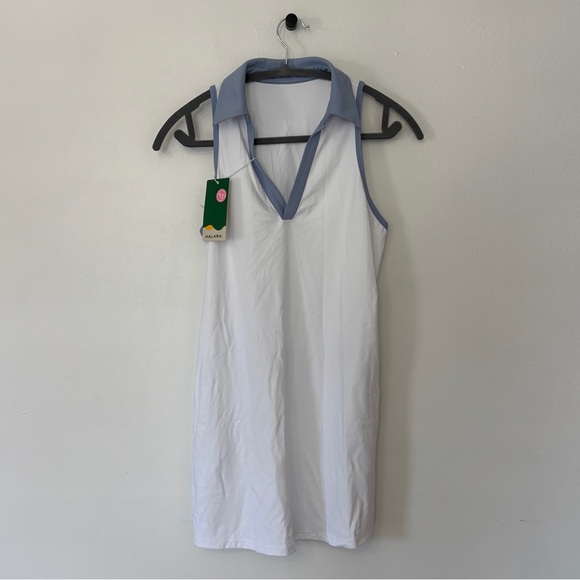 HALARA Softlyzero Airy Collar Pocket Color Block 2-Piece Mini Golf Active Dress - Picture 7 of 16